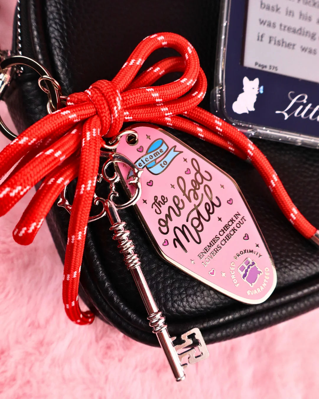 The One Bed Motel Keychain & Bag Hanger Enamel