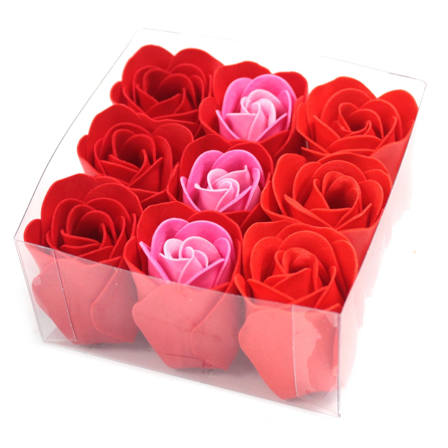 Red Roses – Soap Flowers (9-pack)