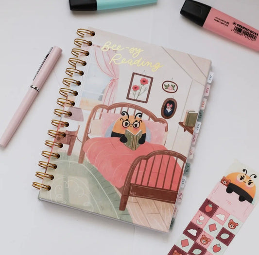 Grumbee läsjournal – Spiralbunden anteckningsbok