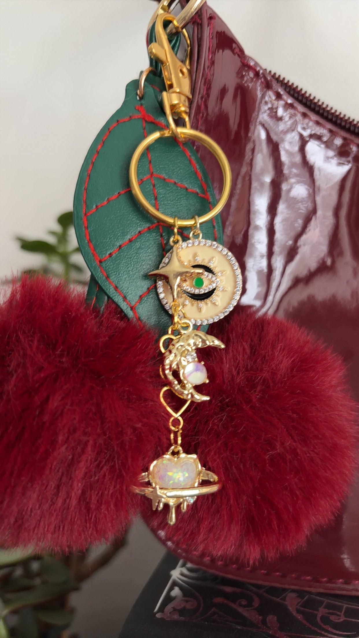 Handgjord Bag Charm – Guardian Heart