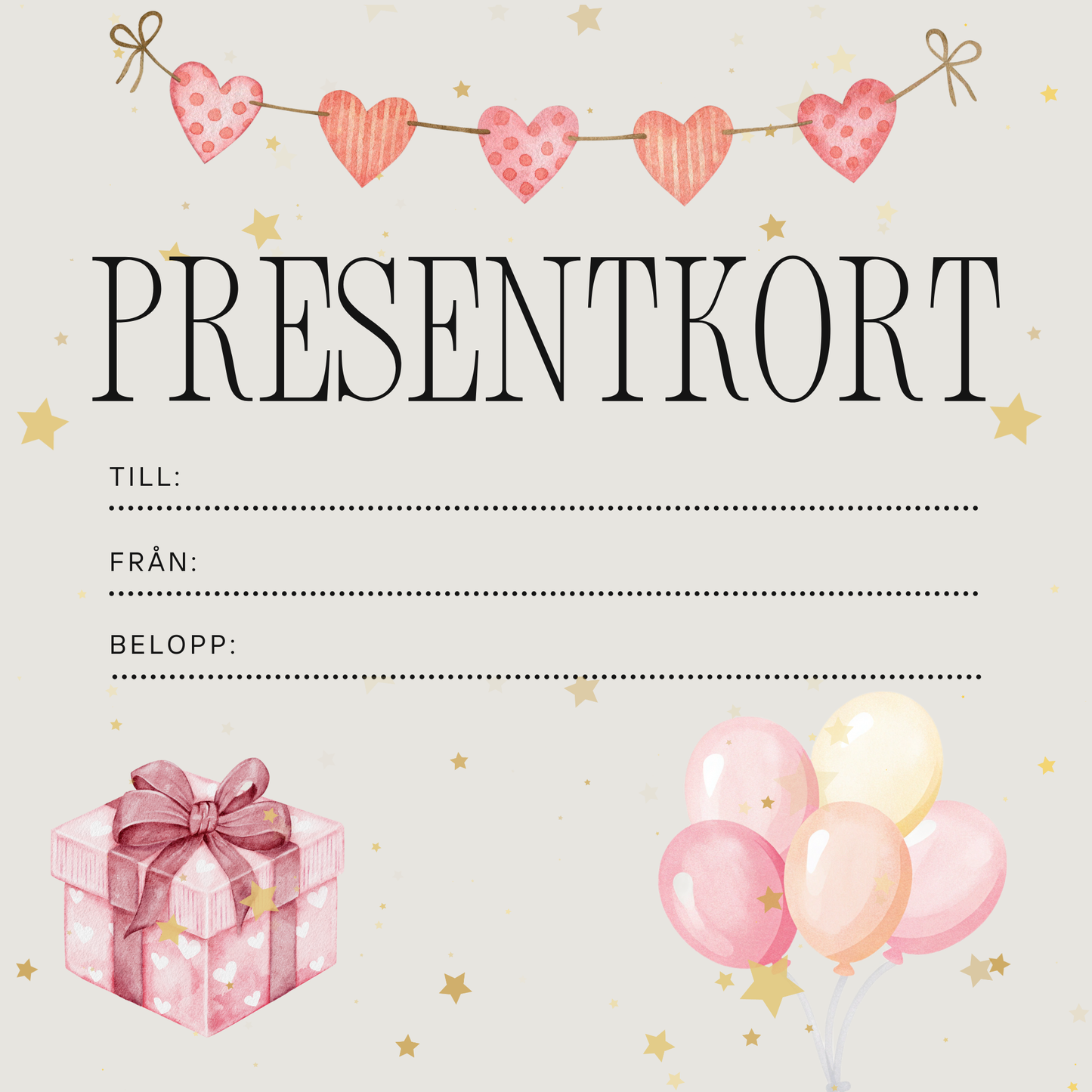 Digitalt presentkort – Secret Read