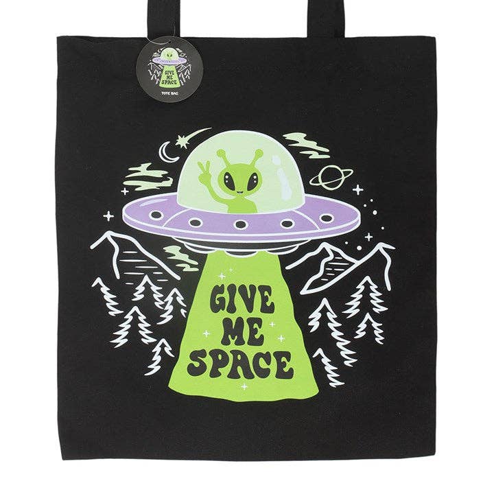 "Give Me Space" Y2K Alien UFO Tote-väska
