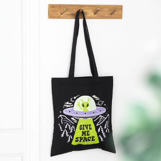 "Give Me Space" Y2K Alien UFO Tote-väska