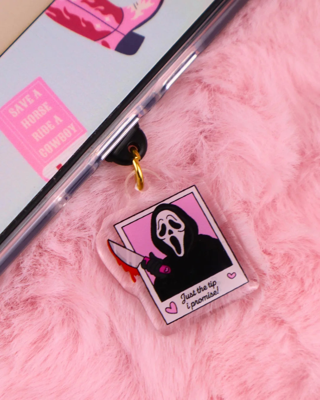Just the Tip Horror Sticky Heart Charm