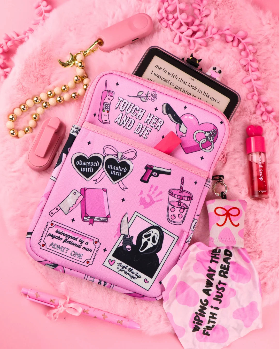 Spooky Boyfriend E-reader / Book Sleeve for Dark Romance Readers